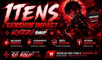 SERVIÇO GENSHIN IMPACT - PLANOS DE FARM COMPLETOS! (gemas, rerolls e etc)