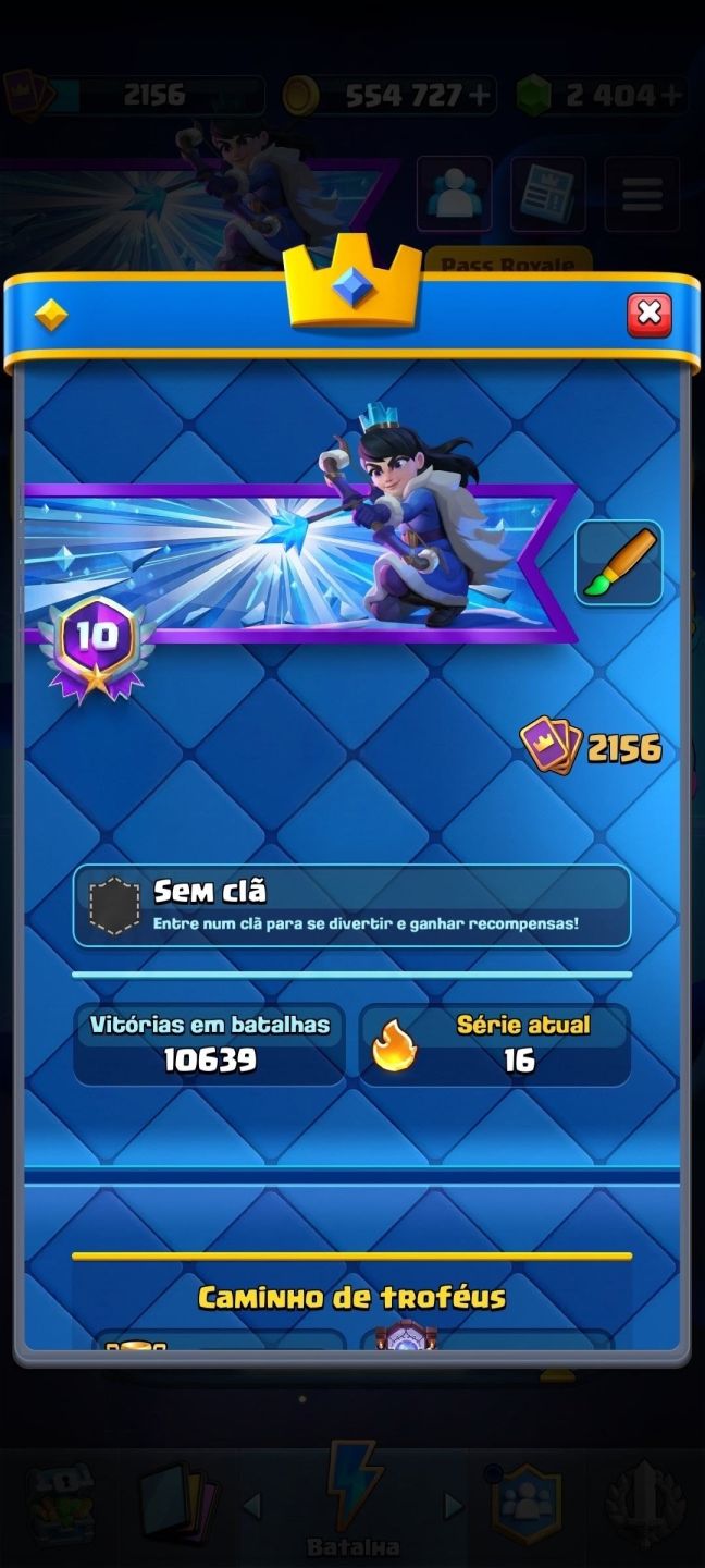 CONTA CLASH ROYALE