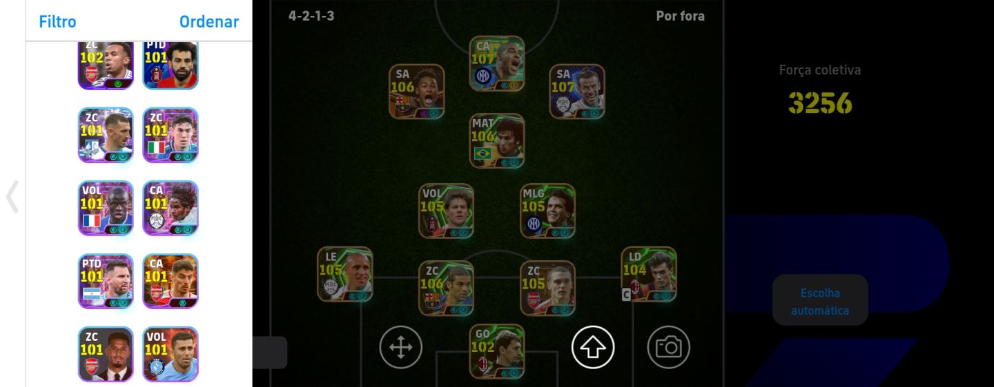 CONTA EFOOTBALL SEMI-FULL NOVO ADRIANO | NEYMAR BIG | BALE 107 | ZICO TIME 3260
