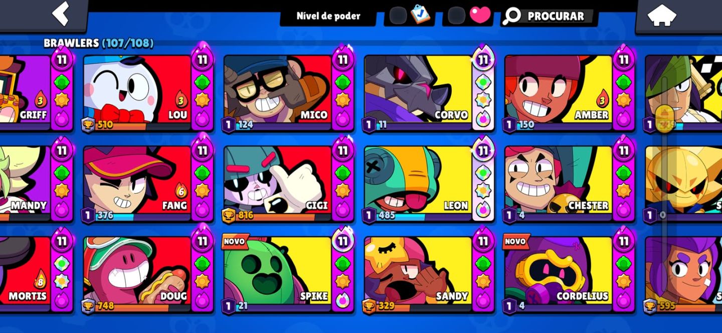 CONTA DE BRAWL STARS COMPLETINHA