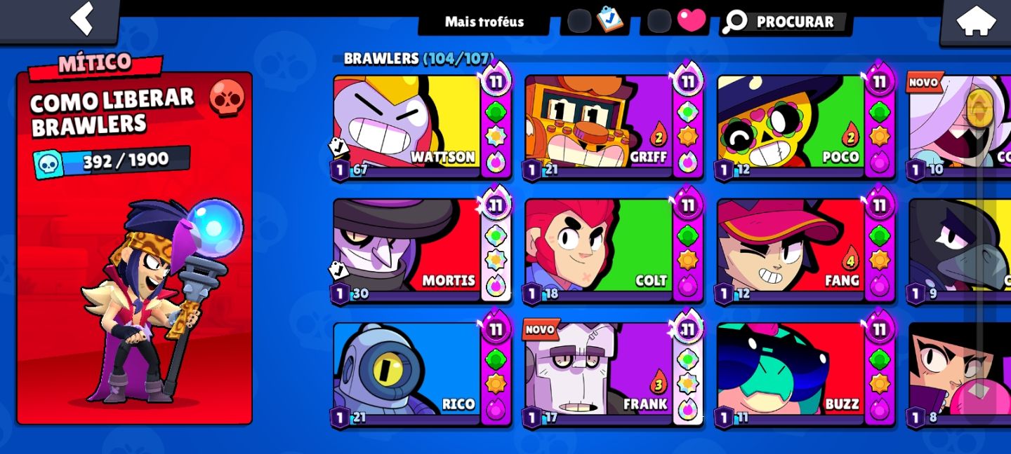 Conta de Brawl 50K de troféus, (PRA SAIR HOJE!!!))