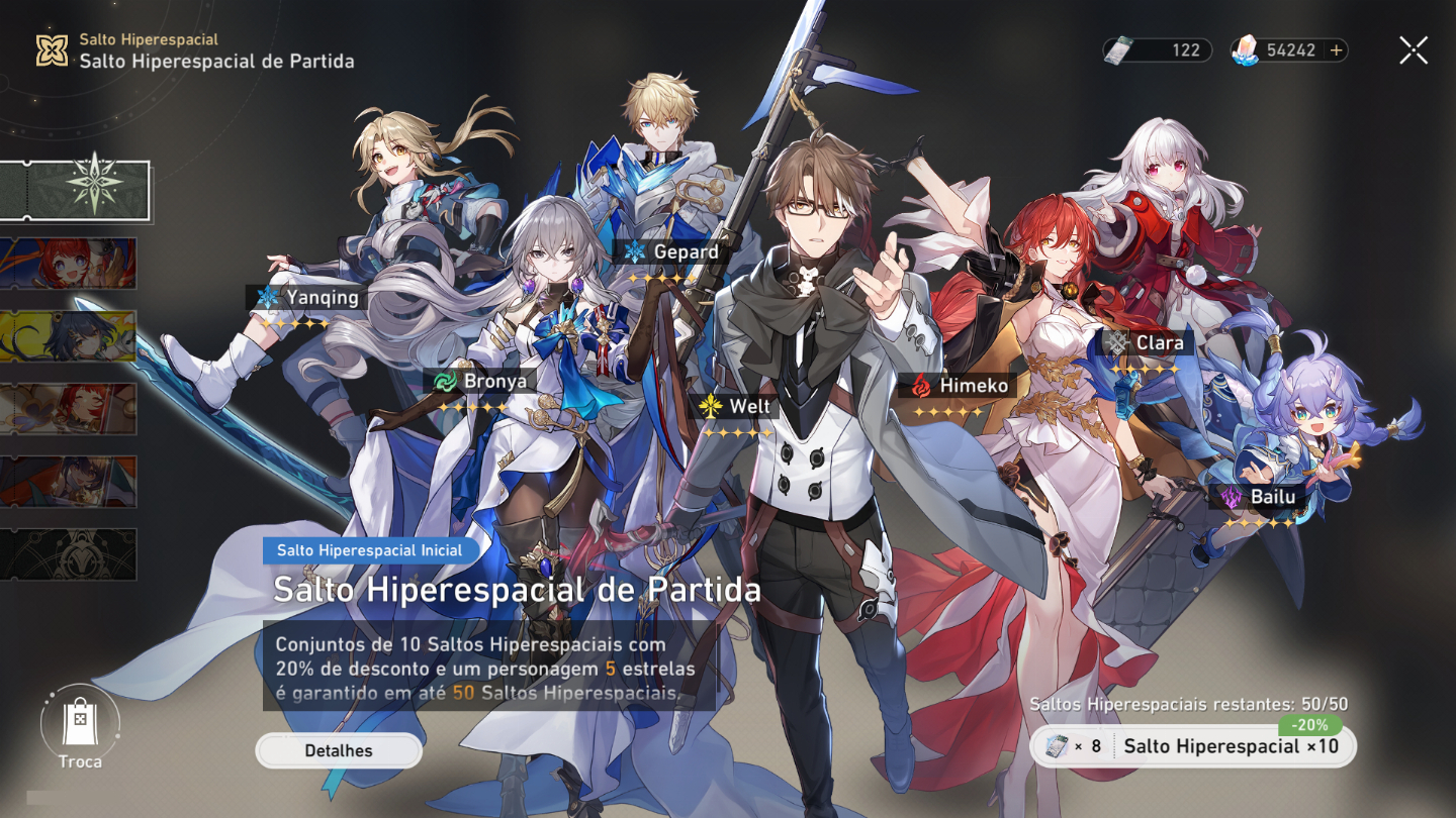 (PROMOÇÃO IMPERDIVEL) CONTAS REROLL COM JADES HONKAI STAR RAIL|+600 GIROS/TIROS