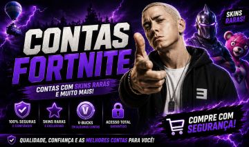 Contas Fortnite | V-bucks | Skins Raras | Alta Qualidade e Preço Justo