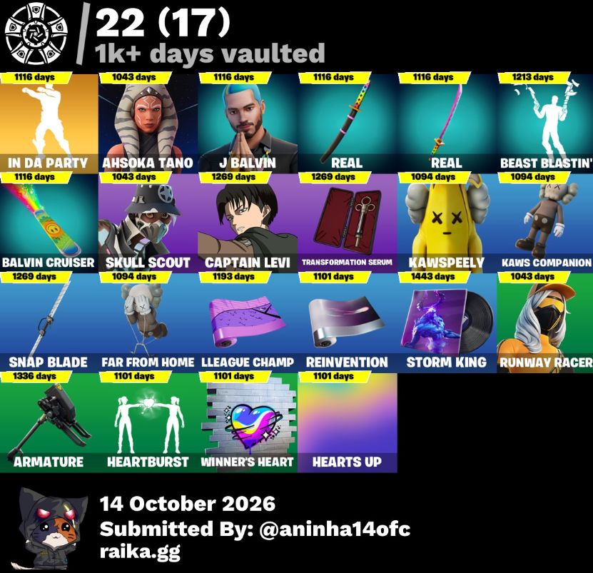 CONTA FORTNITE TRYHARD 134 SKINS