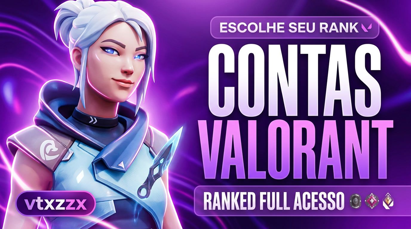[CONTAS VALORANT - RANQUEADAS] ESCOLHA O SEU ELO + FULL ACESSO