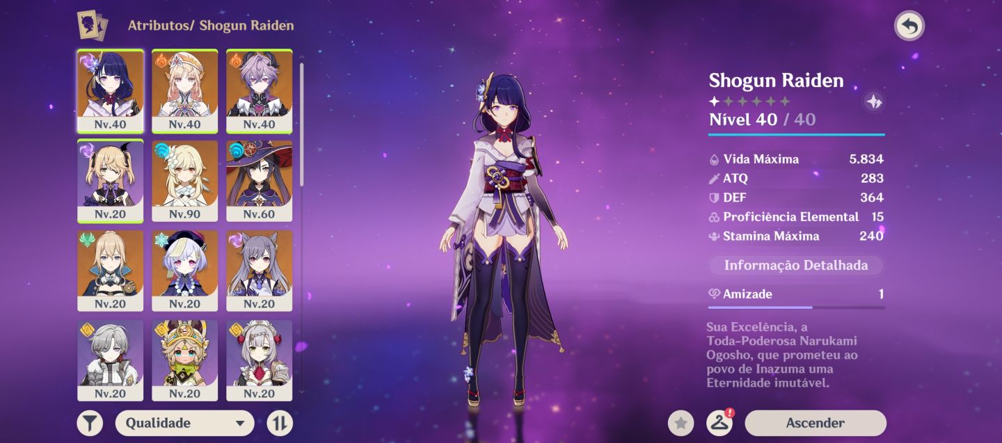 Shogun C0, Durin C0 e Nicole C0R1 + conta server Europeu com 48K de gemas!