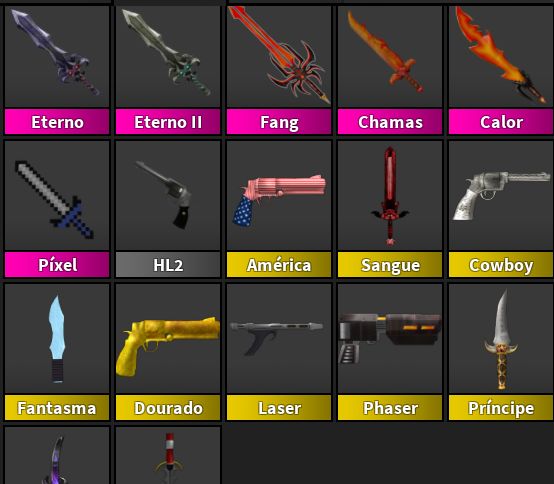 Inventario MM2 | Set Sunrise | Godlys | Chromas | Vintages | Entrega Rápida.