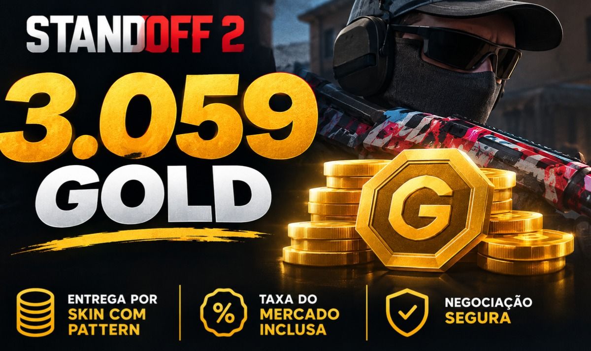 3059 golds Standoff 2 (taxa do mercado paga)