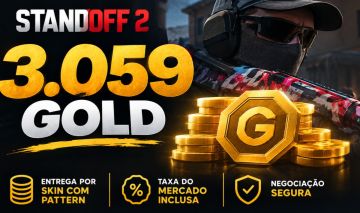 3059 golds Standoff 2 (taxa do mercado paga)