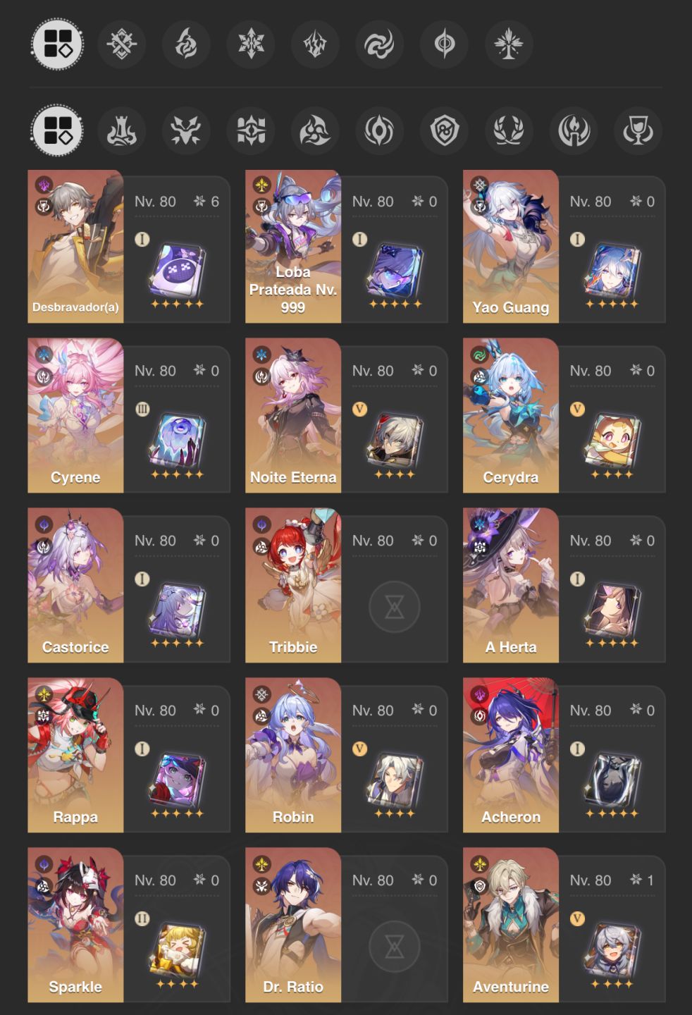 Conta End Game HSR.