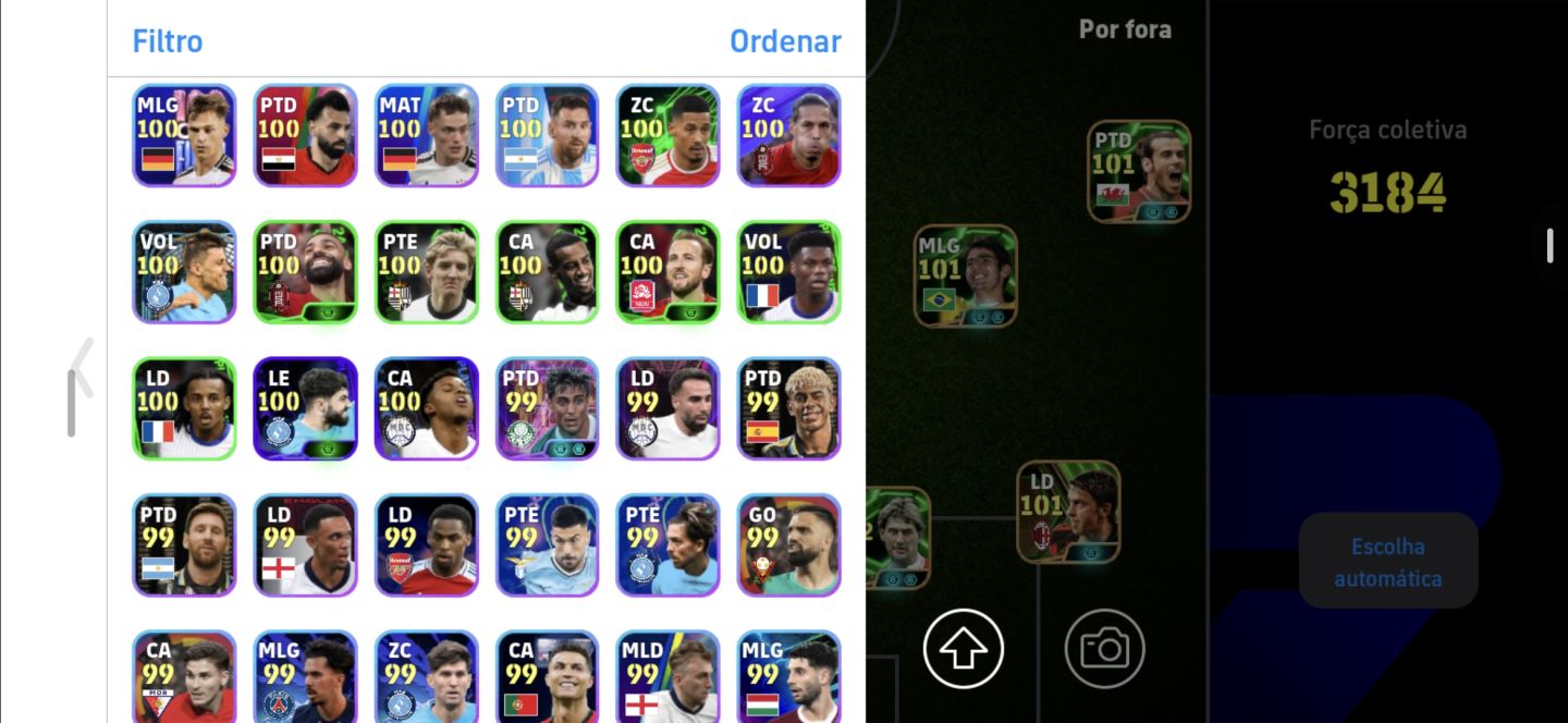 Conta efootball com pele 109