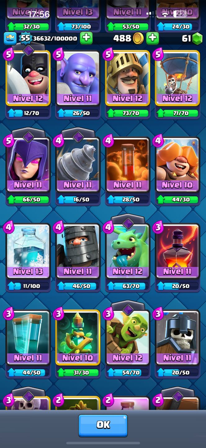 CONTA CLASH ROYALE 10K TROFÉUS - RARA 6 ANOS