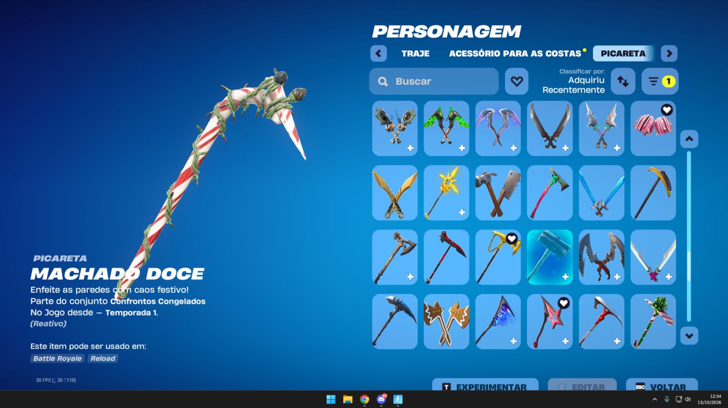 Conta de fortnite OG (+30 Skins compradas, e pacotes exclusivos)