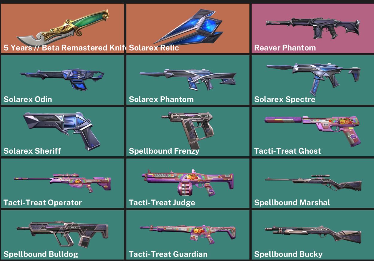 CONTA VALORANT 15 SKINS 2FACA/5 Years // Beta,SAQUEADORA, ETC/FULL ACESSO