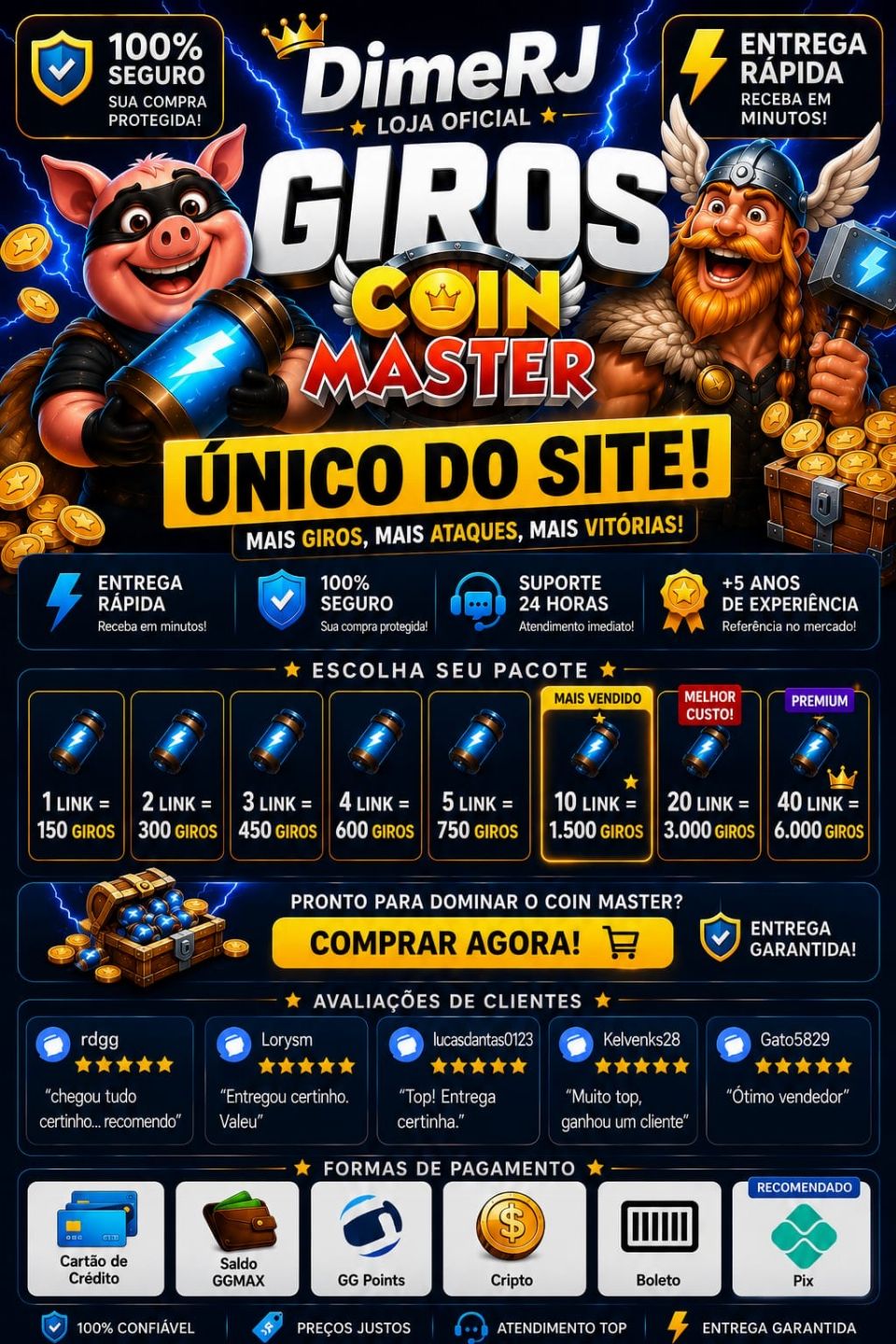 GIROS COIN MASTER EXCLUSIVO | ÚNICO DO SITE 2026