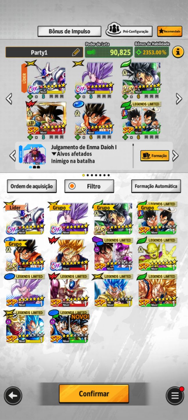 Conta Top Full Metas com 15K de Cristais