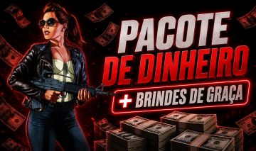 PACOTE DE DINHEIRO GTA 5: NÍVEL, TRAJES, CARRO E MAIS BRINDES!