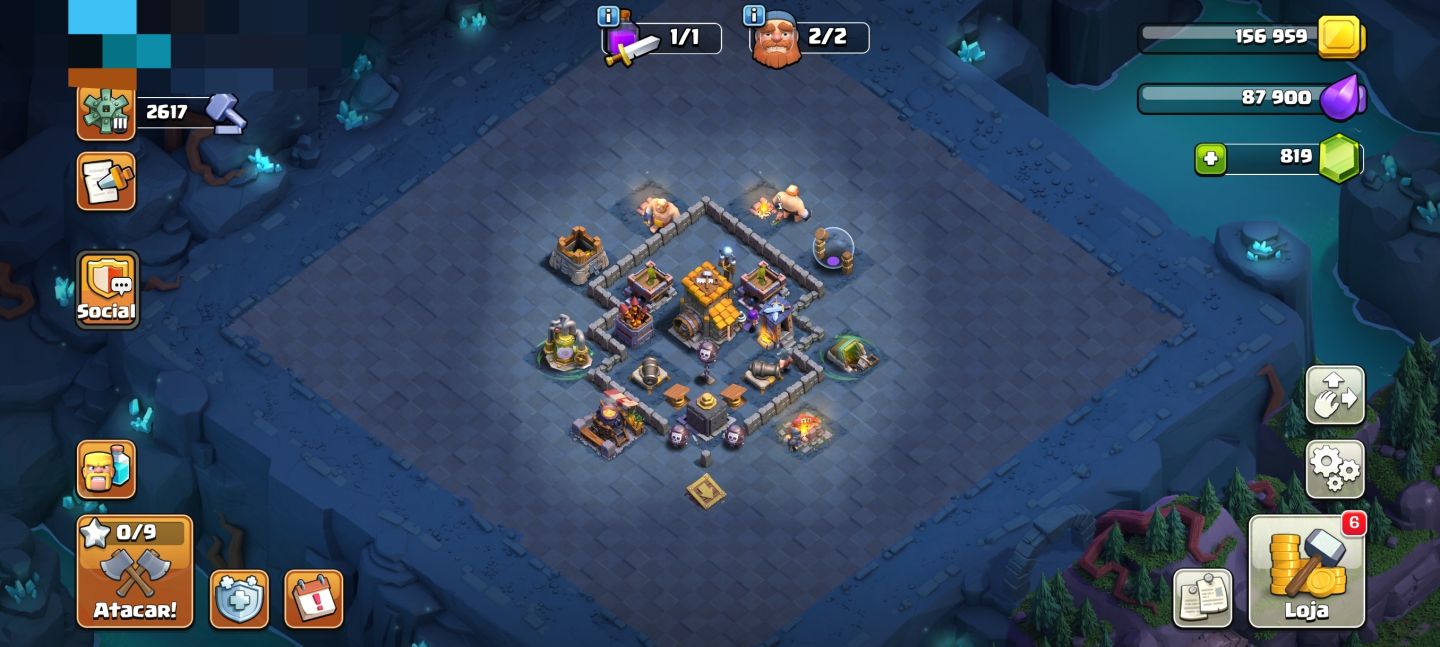 CONTA CLASH OF CLANS CV12 BEM EVOLUÍDA