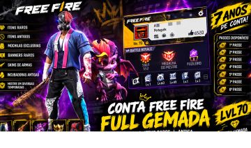 CONTA FF 1, 2, 3, 4, 5, 7... PASSES! FULL GEMADA LVL 70