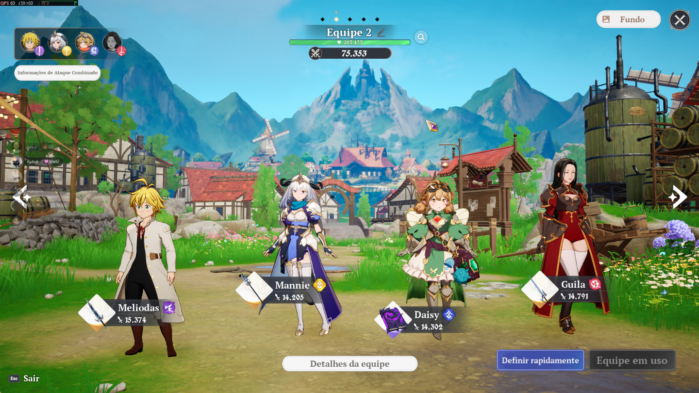 THE SEVEN DEADLY SINS conta com 99k de poder, 3 pets lendários, conta 100% F2P!!