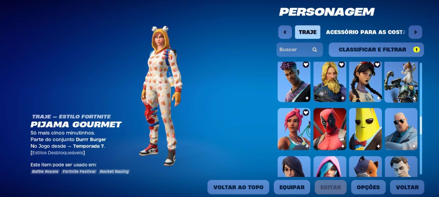 Conta Fortnite + Rocket League + Epic Games com muitas skins e jogos.