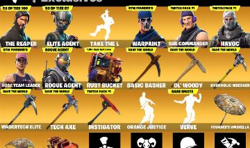 Conta OG - Season 3, 4 , 5 cap 1 - STW fundador (valor negociável)