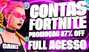 Contas Fortnite | Full Acesso | V-Bucks Gastos | Skins Raras | 87% Off Só Hoje!