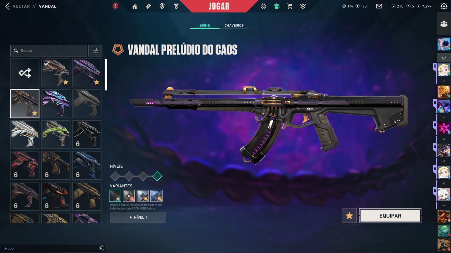 Conta Valorant faca vct