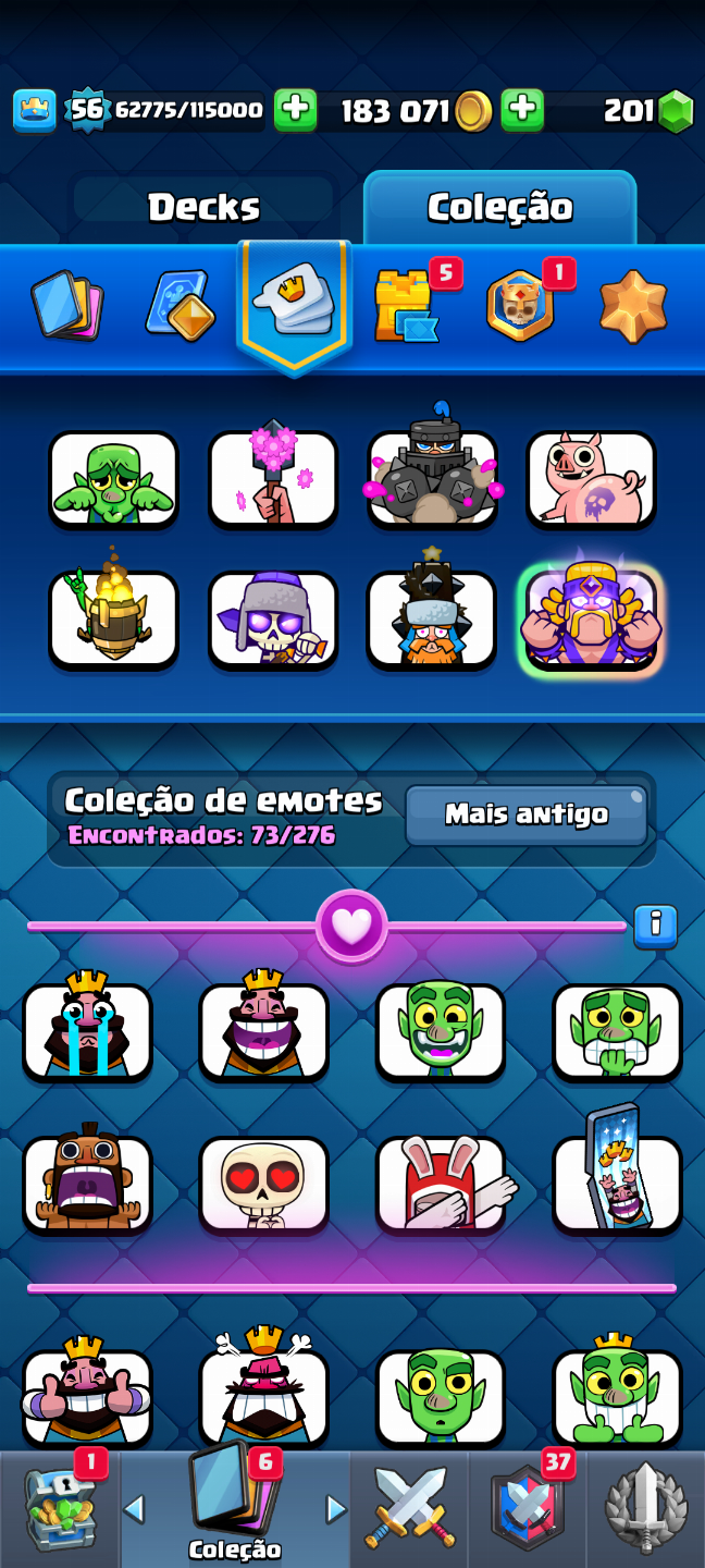 CONTA CLAHS ROYALE 10500 TROFÉUS,RARA, 4 ANOS DE JOGO