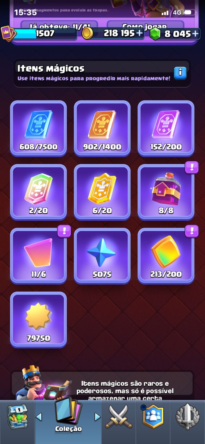 Conta clash royale muito boa, 8 anos