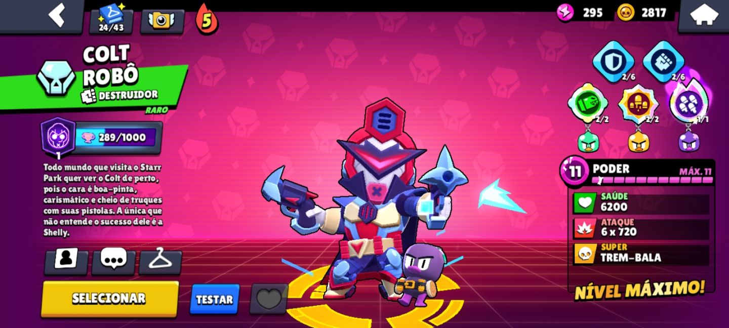 Conta com brawl pass ativado e com Skina lendarias e muitos brawlers muito boa