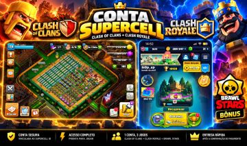 CONTA SUPERCELL | COC TH14 + CR LVL 15 | BÔNUS BRAWL STARS