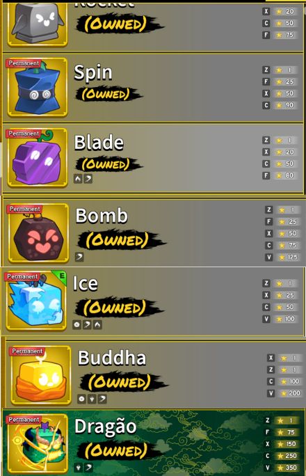 [BR] CONTA BLOX FRUITS | 7 FRUTAS PERMANENTES + TODAS AS GAMEPASSES MENOS NOT
