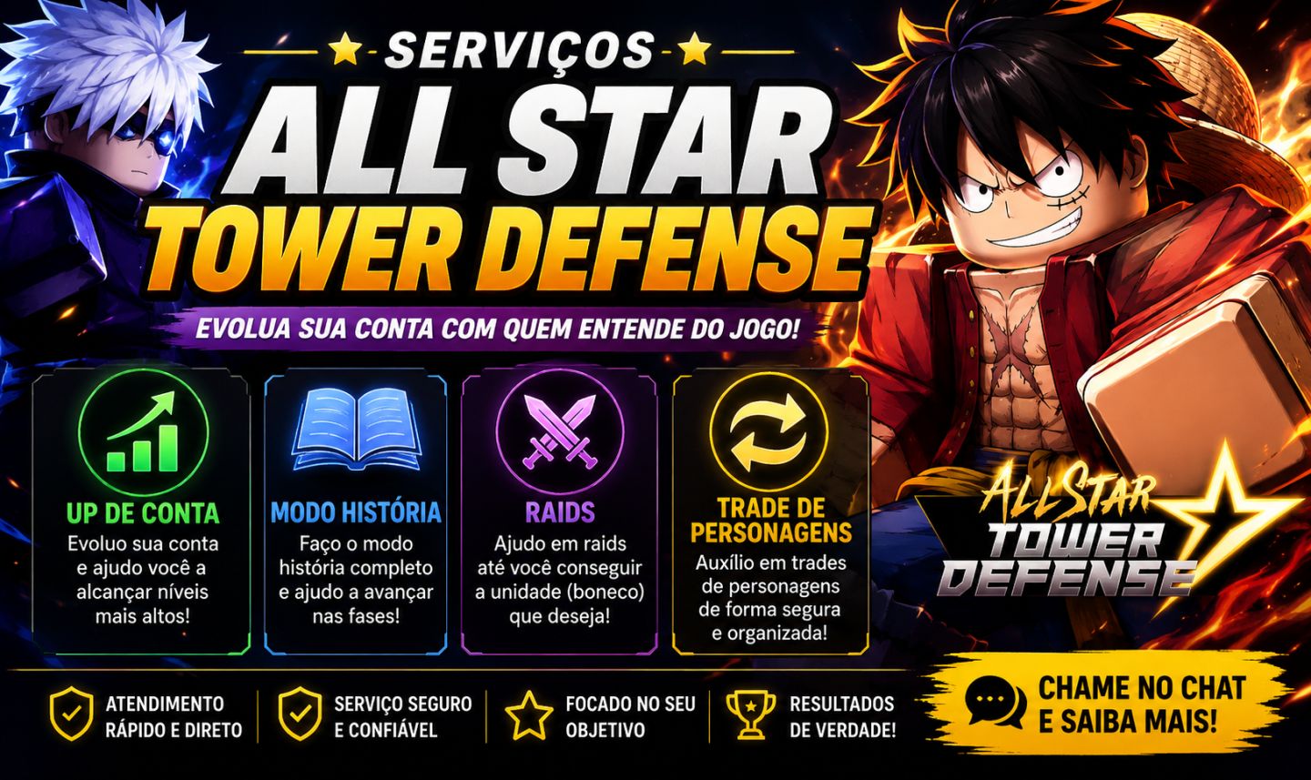 All Star Tower Defense | Serviços | Personagens