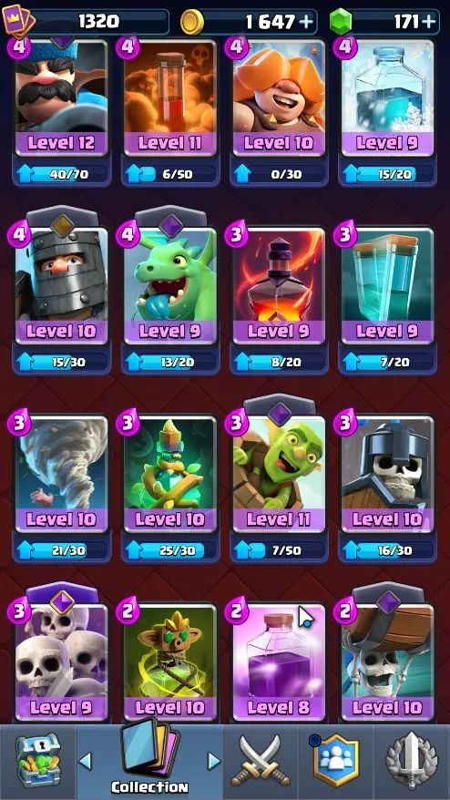 CONTA CLASH ROYALE 8.200+ TROFÉUS | 121/122 CARTAS | MEGA CAVALEIRO LVL 13