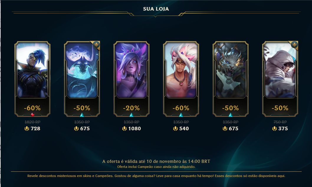 Conta LOL smurf, Gold 1, Kayn Emissario da escuridão, Ezreal academia de batalha
