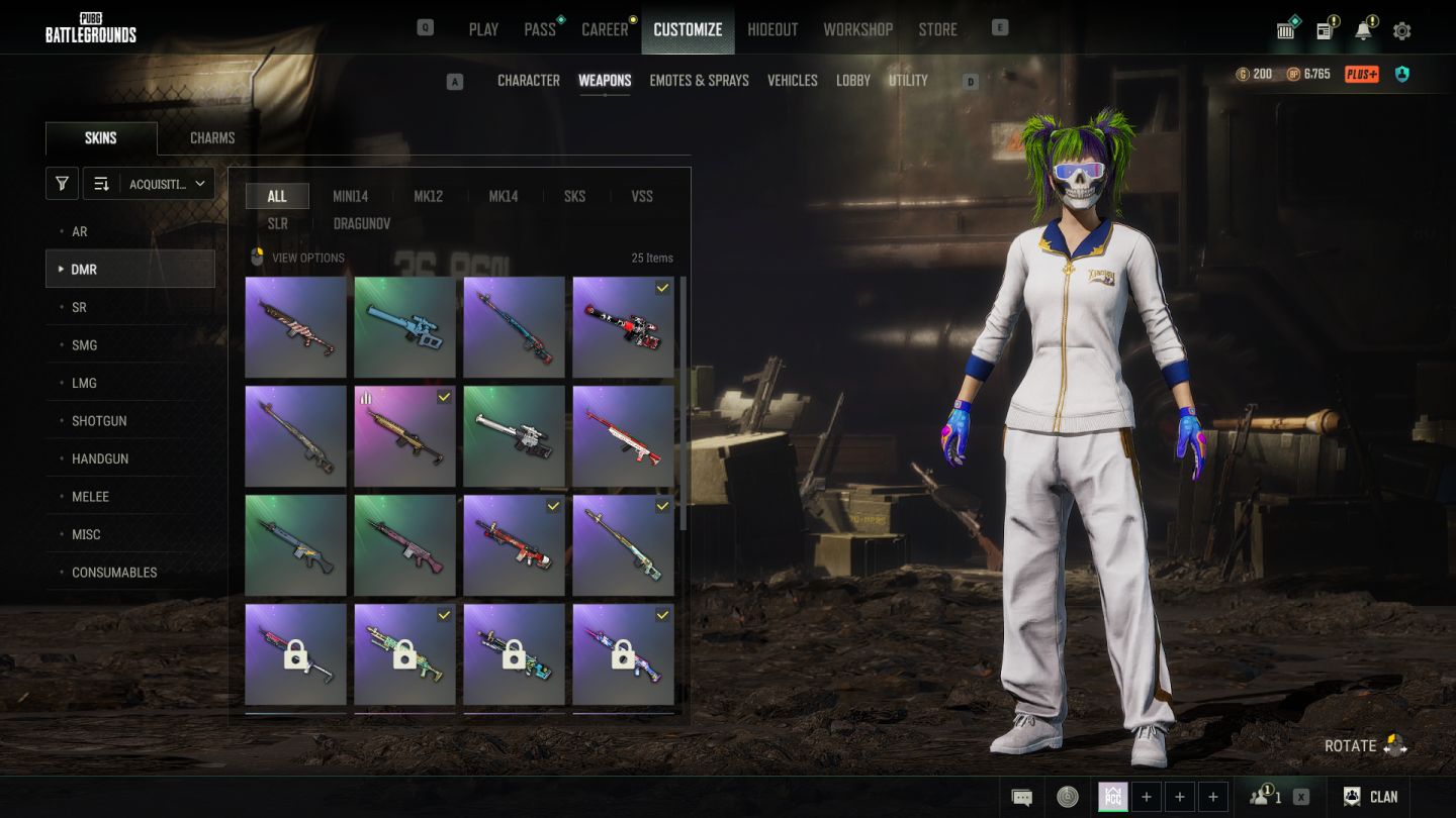 Conta de PUBG | 4.800 horas | +1.900 itens | Arma Progressiva Lvl 10 |