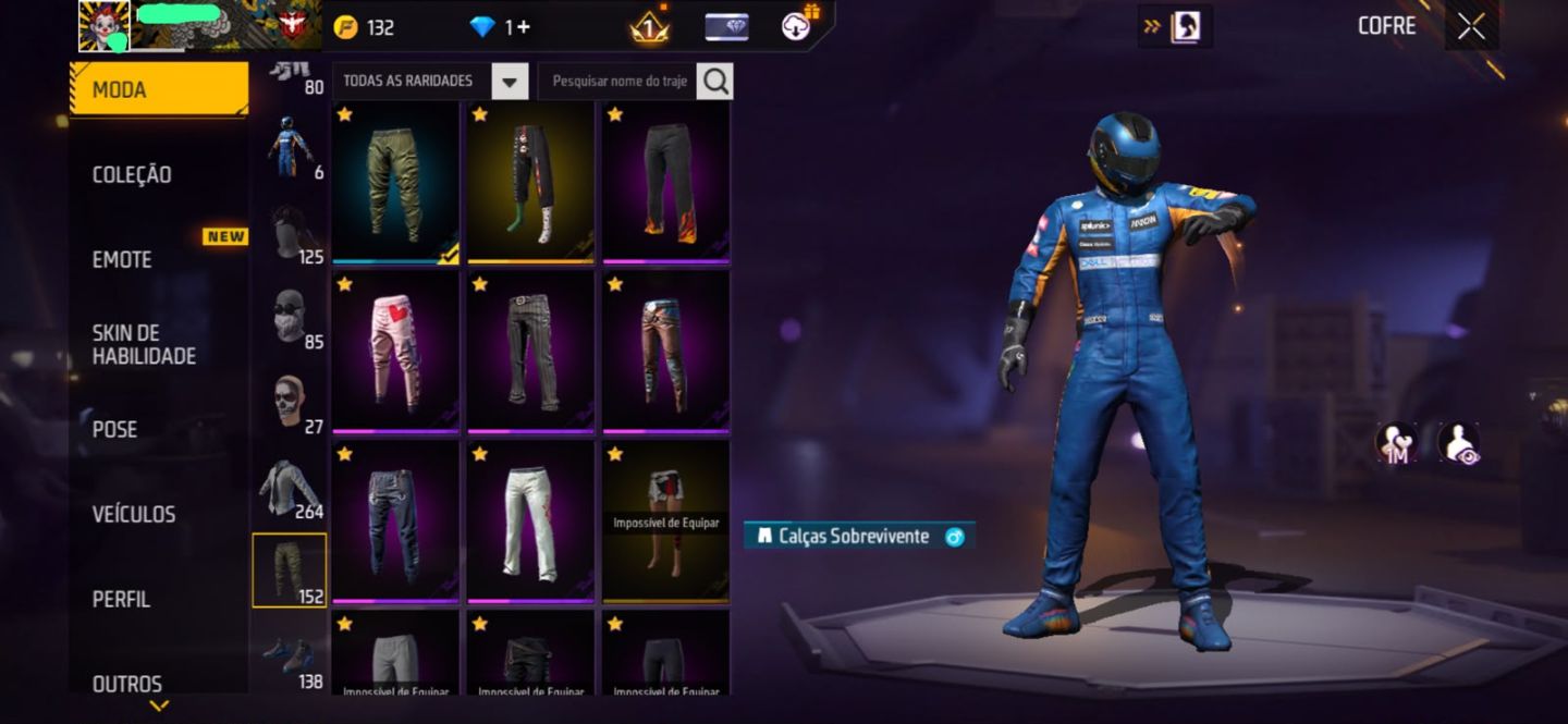 (Negociando preço )Conta de free fire com barbinha