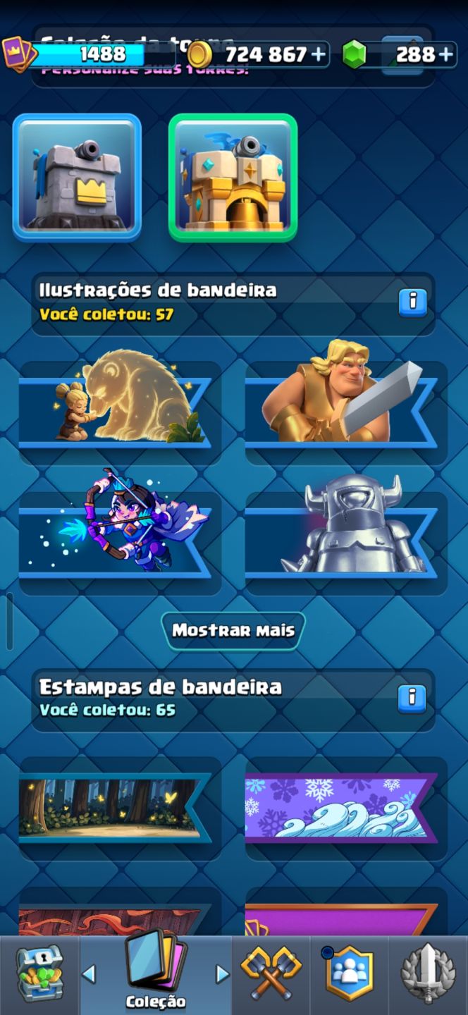 CONTA CLASH ROYALE | ARENA 25 | 724K OURO | BRUXA NÍVEL 16 | VÁRIAS EVOLUÇÕES