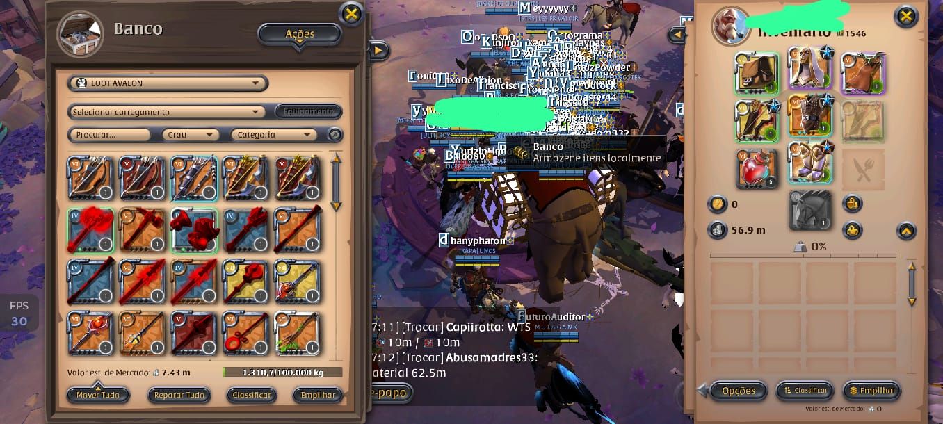 CONTA EARLY GAME - FULL SPEC NAS CLASSES DE BAU DOURADO + CERCA DE 120M PRATA