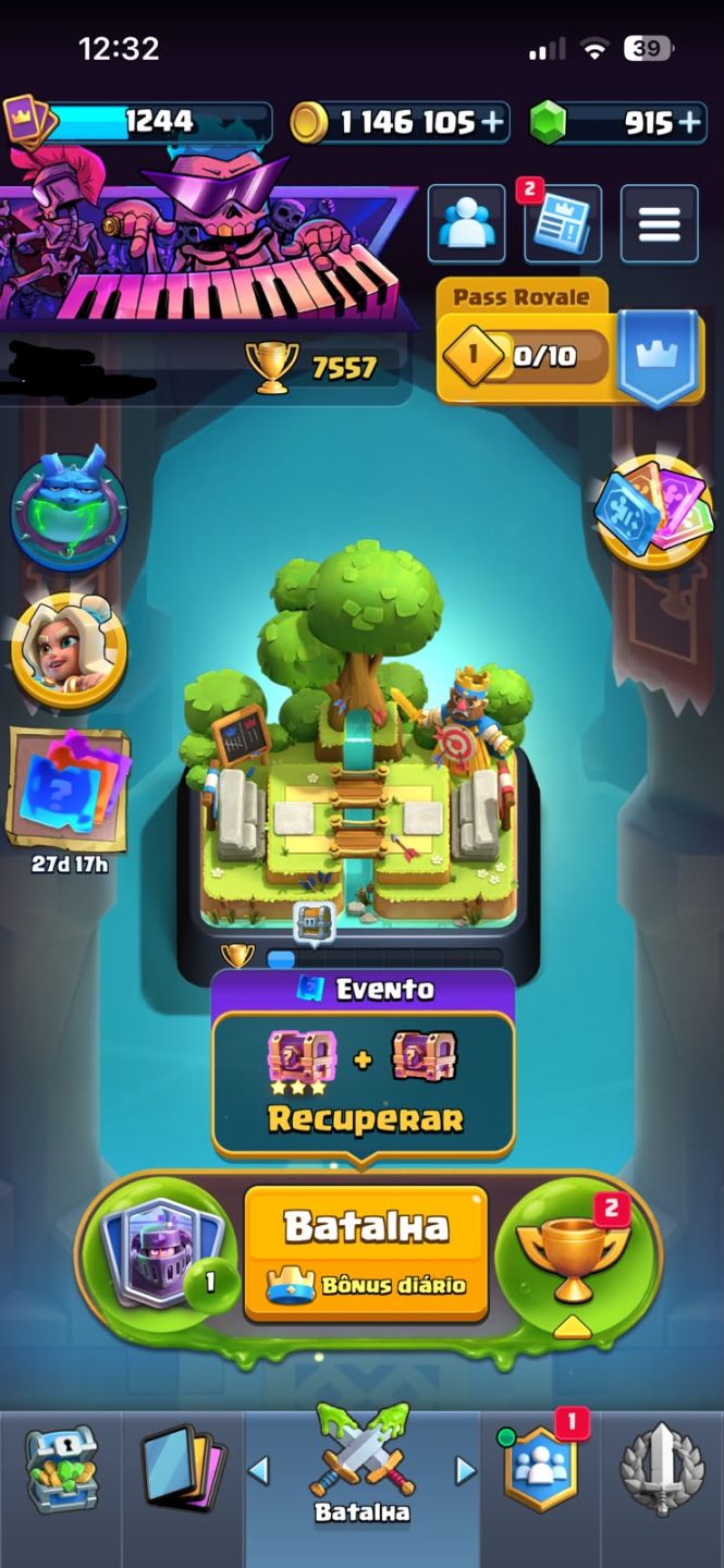 Conta Clash Royale Antiga 1M de GOLD - 900+ GEMAS - EMOTES RAROS - CONTA ANTIGA