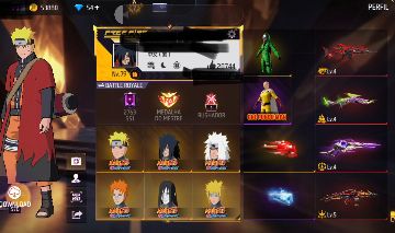 Conta free fire calça angelical a preço justo! Sombra roxa