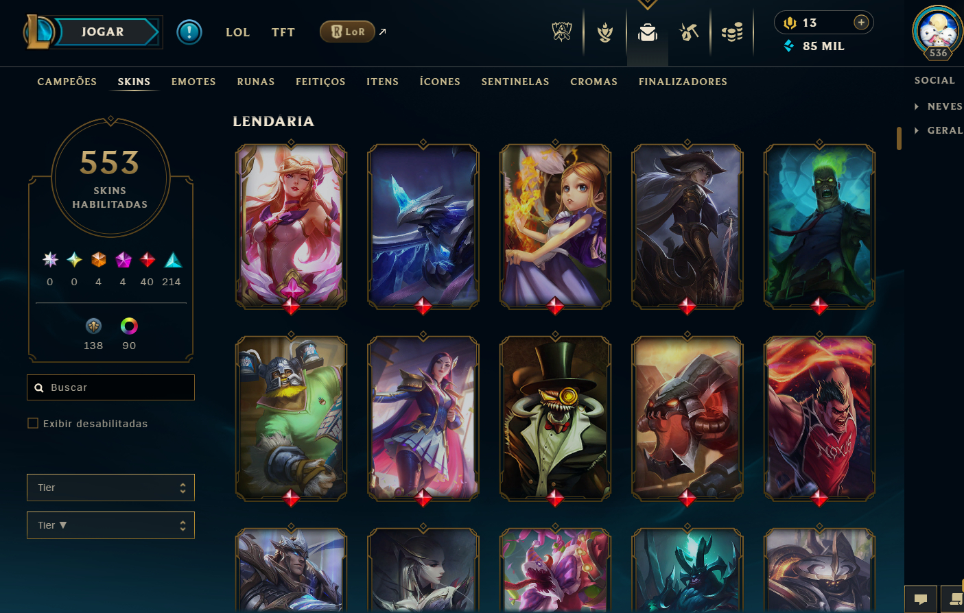 CONTA ANTIGA, +550 skins, mmr flex mestre/dima