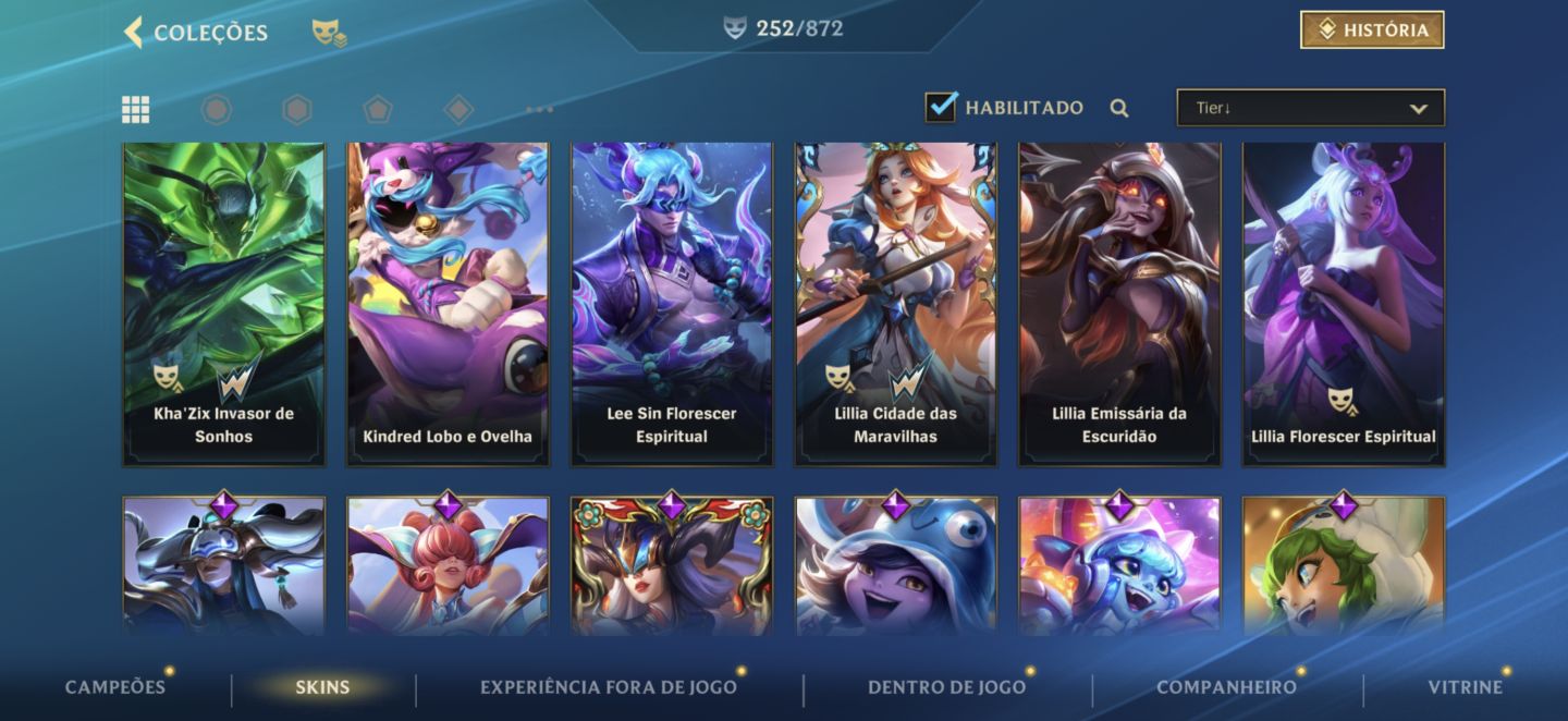 Conta de wild rift prestígio Lux e Morgana