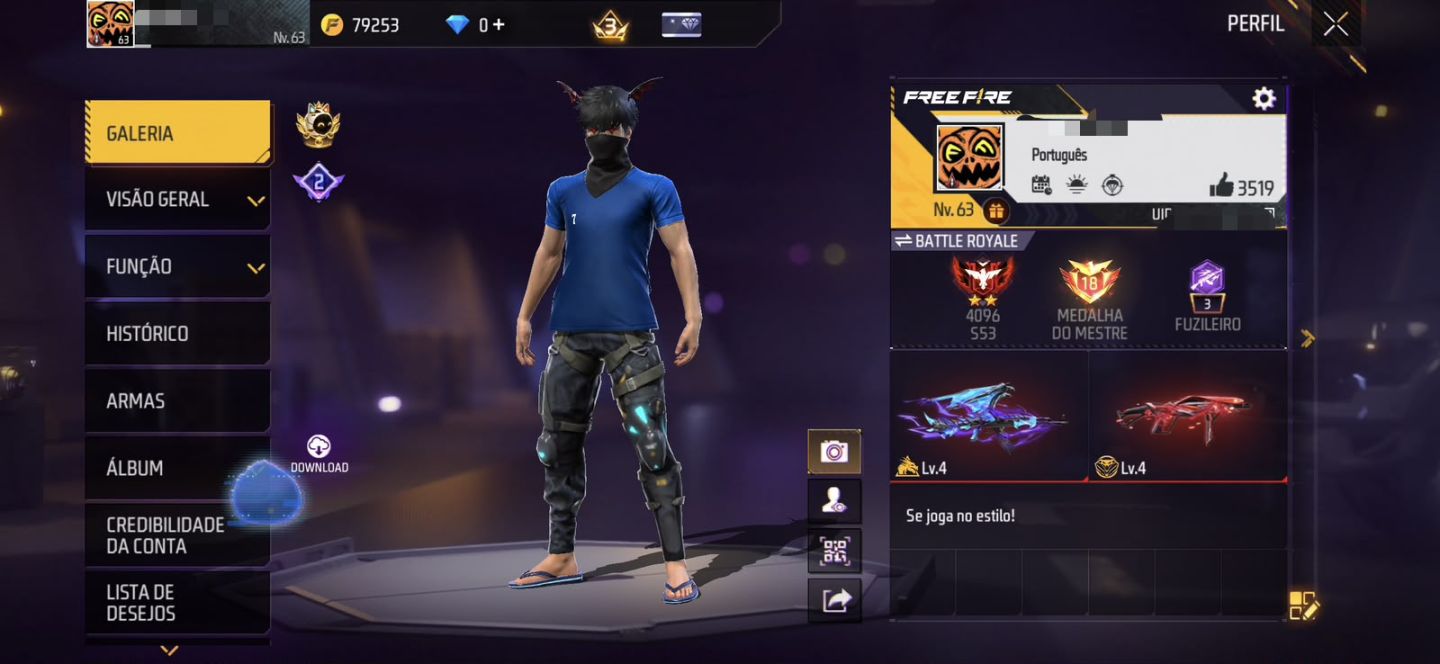 [CONTA RARA] BTS + 233 TORSOS + 145 CALÇAS + ITENS RAROS | FREE FIRE