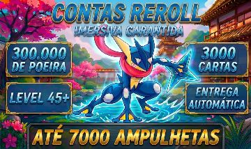 CONTAS POKÉMON TCG POCKET - ATÉ 7.000 AMPULHETAS + IMERSIVA | ENTREGA AUTOMÁTICA