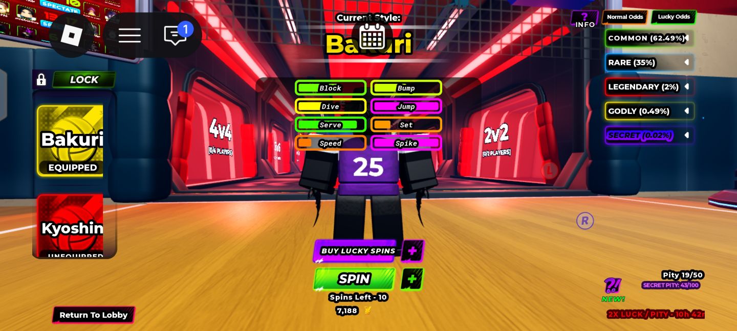 Venda de Conta Roblox Vôlei Competitivo Shiro/KISUKI mais Redirection Jump.