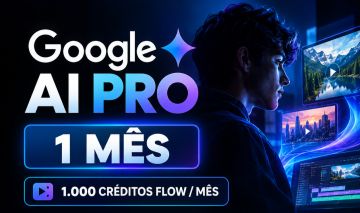 GOOGLE AI PRO + 1.000 PONTOS | 30 DIAS | MENOR PREÇO DO SITE!(PROMOÇÃO)!