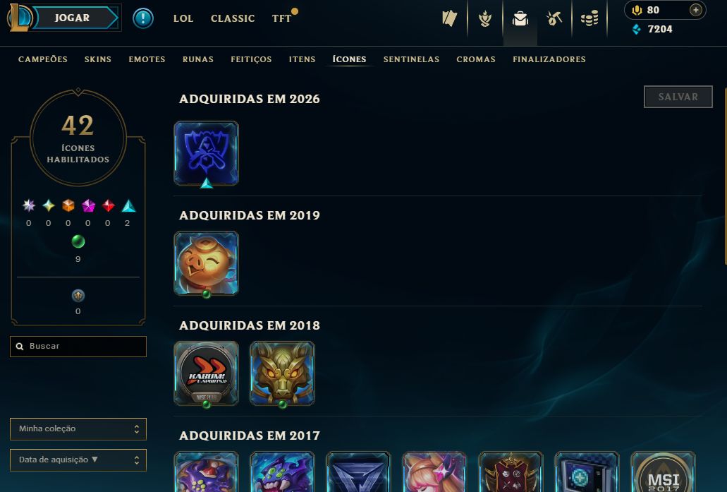 [Entrega Automática] Lol Ferro, 48 Skins, 7K Ea, Upada na Mão, 100% Segura!