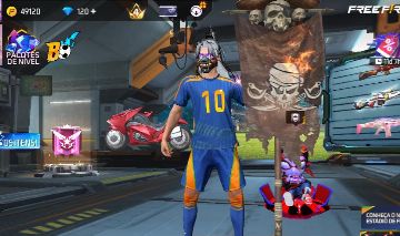 Conta de FF gemada com calça jazz,bandeirao e muito mais (valor negociável)